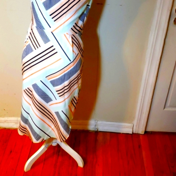 ANN TAYLOR MULTI SLEEVELESS DRESS SZ 4 - Picture 3 of 12